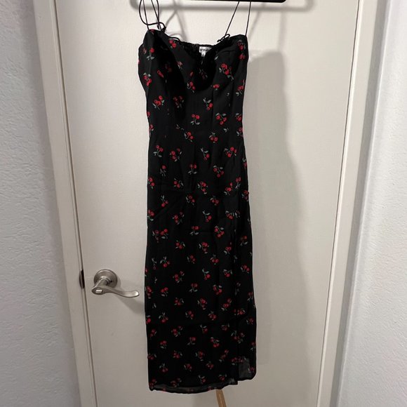 Reformation Juliette Dress in Black Cherry - Picture 10 of 15